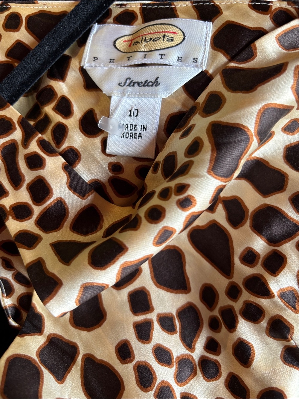 Talbots Leopard Print Silk shell - Picture 3 of 6